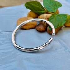 Bracelet et bracelet réglables lourds en argent massif 925 pour hommes et femmes