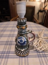 Authentique Pied de Lampe en Grés signé André L'Helguen Keraluc Quinper