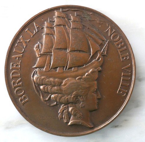 Medaille bronze signee - en,