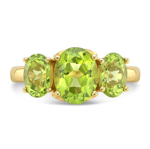 Bague triple trio peridot - bague,