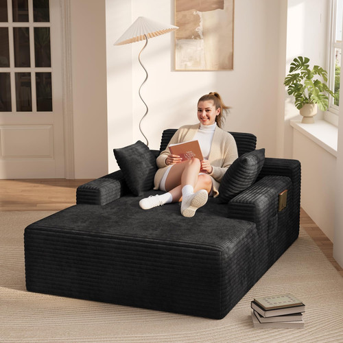 Oversized chaise lounge - 67",