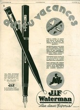 Publicité ancienne stylo - , jif
