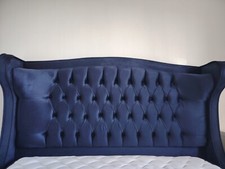 CADRE DE LIT CHESTERFIELD | Lit Clouté Velours avec Coffres, Matelas Neuf