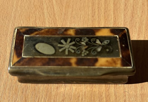 Tabatière boite corne - tabatière,
