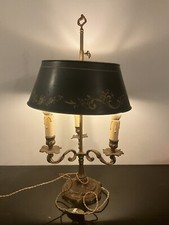 Ancienne Lampe Bouillotte De Style Empire En Bronze Doré