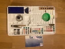 Ancien Jeu Chimie Expériences scientifiques : tubes à essai etc.. (incomplet)