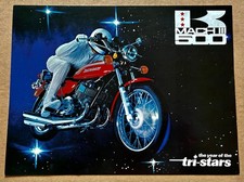 DEPLIANT BROCHURE KAWASAKI 500 H1B MACH III - JAPAN 1972 - RARE - COMME NEUF