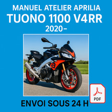 Manuel Atelier Aprilia Tuono 1100 V4RR 2020 Revue Technique Moto RMT CD PDF