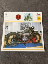 CARTE FICHE MOTO collection