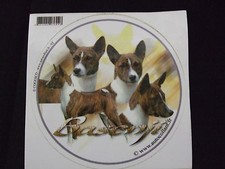 1 autocollant - motif   chien  BASENJI