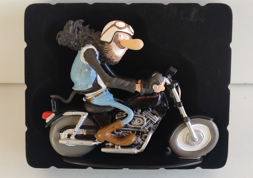 Figurine moto résine joe - figurine,
