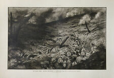 "DEVANT DOUAUMONT Juin 1916" Planche originale entoilée (Georges SCOTT)   
