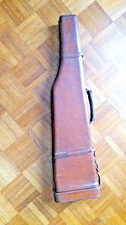 ANCIEN ETUI DE FUSIL EN CUIR RIGIDE POUR COLLECTIONNEUR BON ETAT