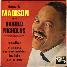 HAROLD NICHOLAS "DANSEZ LE MADISON" EP 1962 BARCLAY 70 460