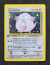Leveinard Edition 1 Holo BLEED ERROR 3/102 Carte Pokemon Set de Base FR