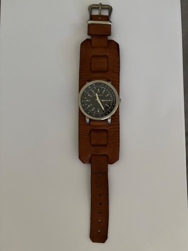 Montre artisanale cuir haut - cuir,