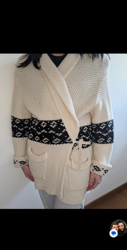 Gillet vintage laine angora - gillet,