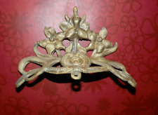 Ancien ornement fronton corniche en bronze pour meuble pendule horloge