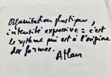 Pour Jean-Michel Atlan, "le rythme est à l'origine des formes"