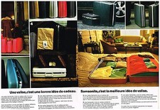 PUBLICITE  1971   SAMSONITE  valises ( 2 pages) bagages