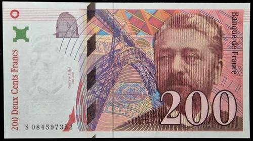 Billet 100 francs eiffel 1999 - eiffel,
