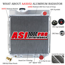 3 Rangées Aluminium Radiateur