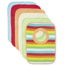 Le lot de 6 bavoirs doublés