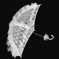 Ombrelle Mariée Dentelle Mariage (Noir, Blanc, Ivoire, ...) NEUF