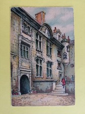 CPA Illustration Aquarelle BOURGES HÔTEL LALLEMANT Signée Louis BARDAY Peintre