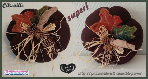 Citrouille halloween tissu - citrouille,
