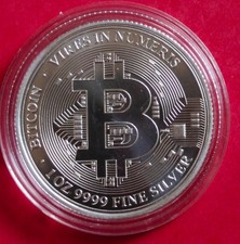Niue 2022 Bitcoin Vires in Numeris Series 1 oz argent coin once silver