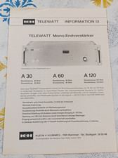ancienne Brochure technique