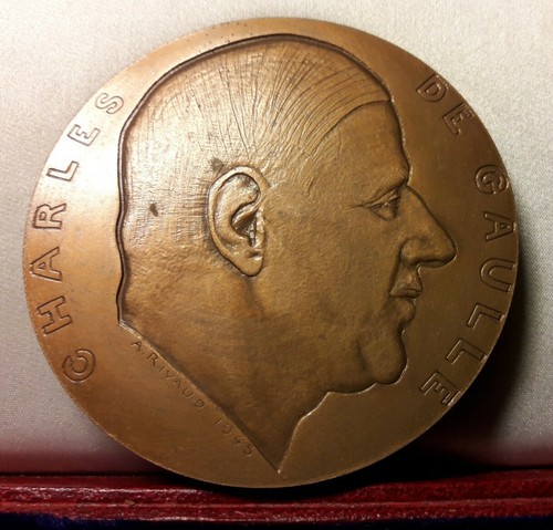 Médaille bronze 72mm charles - bronze,