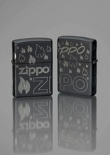 ZIPPO ★ FLAME DESIGN (Premium - 360° laser engraving)