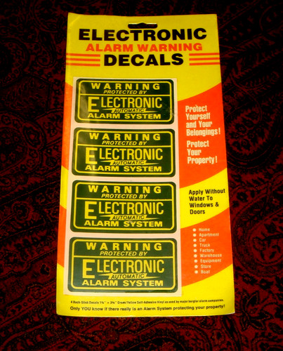 Vintage 1960s warning - 1960s,