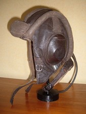 Serre-tête Casque Cuir Luftwaffe Aviation Blindés