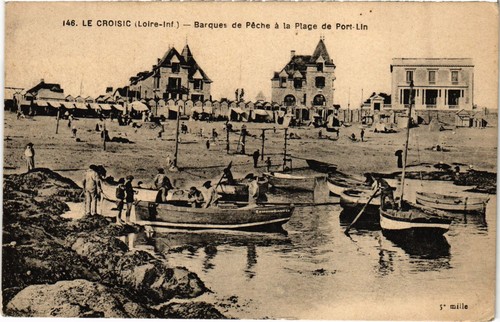 Cpa croisic barques de - croisic,