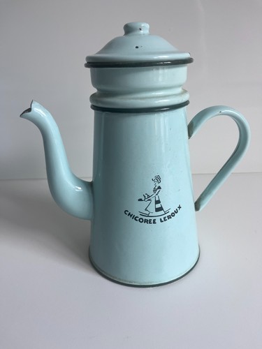 Ancienne cafetière émaillée - ancienne,