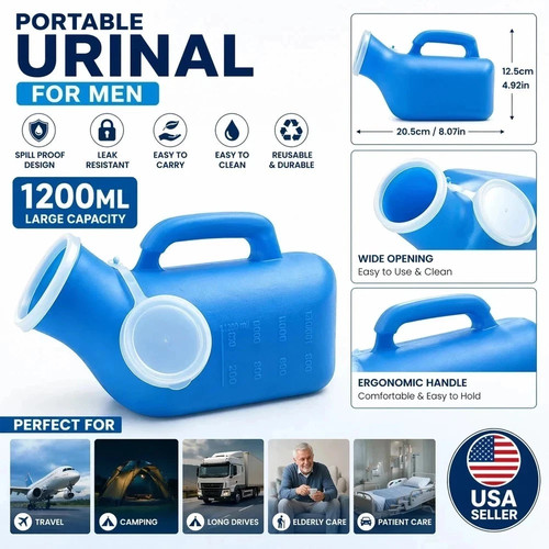1pcs 1200ml portable urinal - 1200ml,