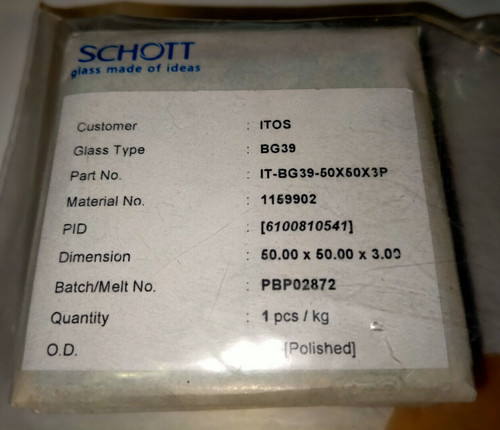 Itos schott bg39 - schott, bg39,