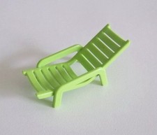PLAYMOBIL CAMPING - Chaise Longue Vert Clair Piscine 4858