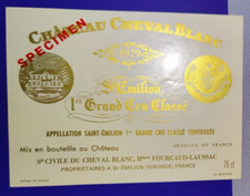 Chateau Cheval Blanc 1979 wine label