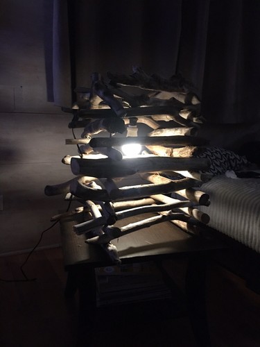 Lampe bois flotte - lampe,