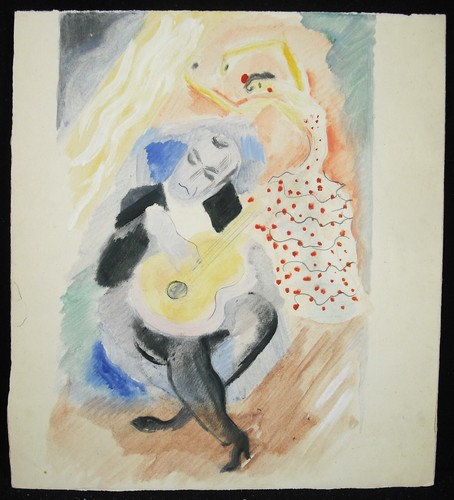 Dessin original aquarel - dessin, l'aquarel