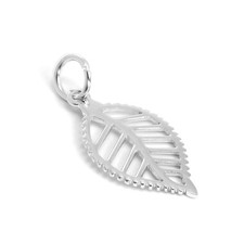 Charm Feuille en Argent 925/1000
