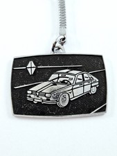 PORTE-CLÉS - RENAULT 16 - Métal PEINT Garage BABIN Saint-Nazaire 1960s Vintage