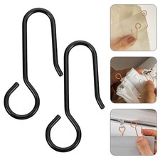  60 Pcs Pinces À Rideaux Crochet Tringle Anneaux En Métal Poulie Piste