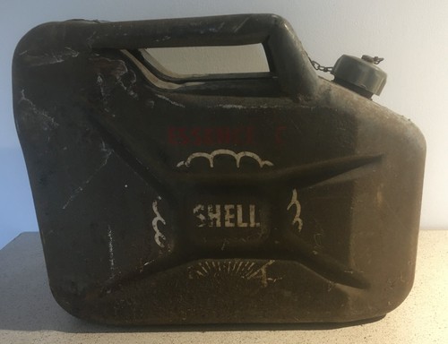 Ancien bidon shell - bidon,