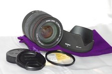 Objectif 18-200mm Autofocus SIGMA PKAF' bouchons-filtre-pare-soleil-housse, TBE