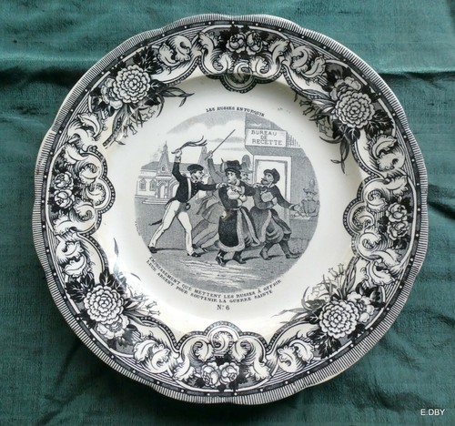 Assiette faience gien - faience, de